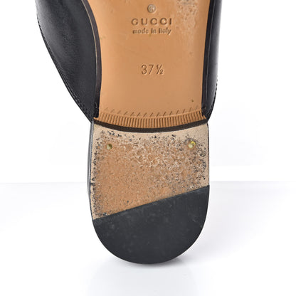 Gucci Calfskin Womens Princetown Slippers 37.5 Black 11 of 13