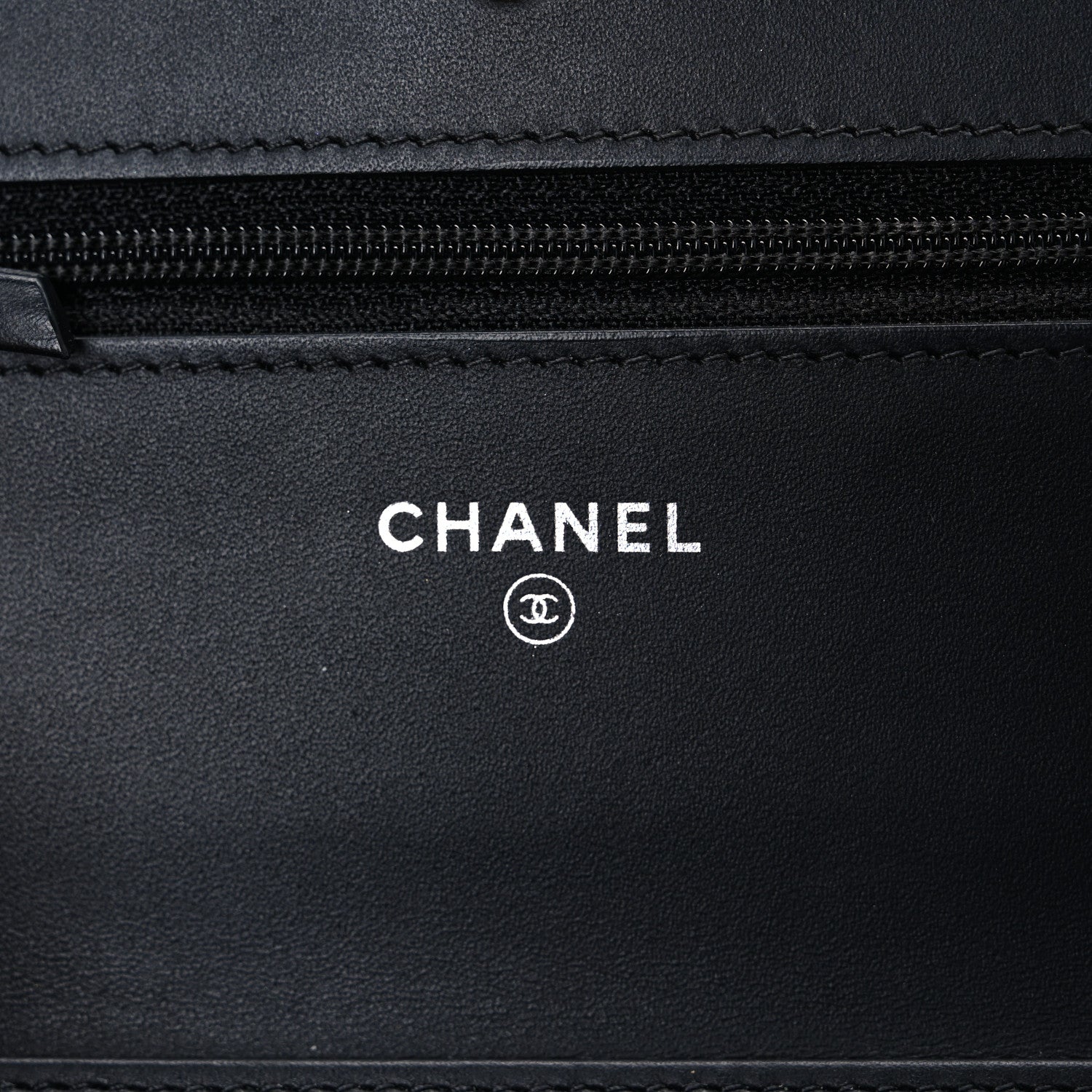 Chanel Aged Calfskin Quilted Lucky Charms 2.55 Reissue Wallet On Chain WOC Black 6 of 11