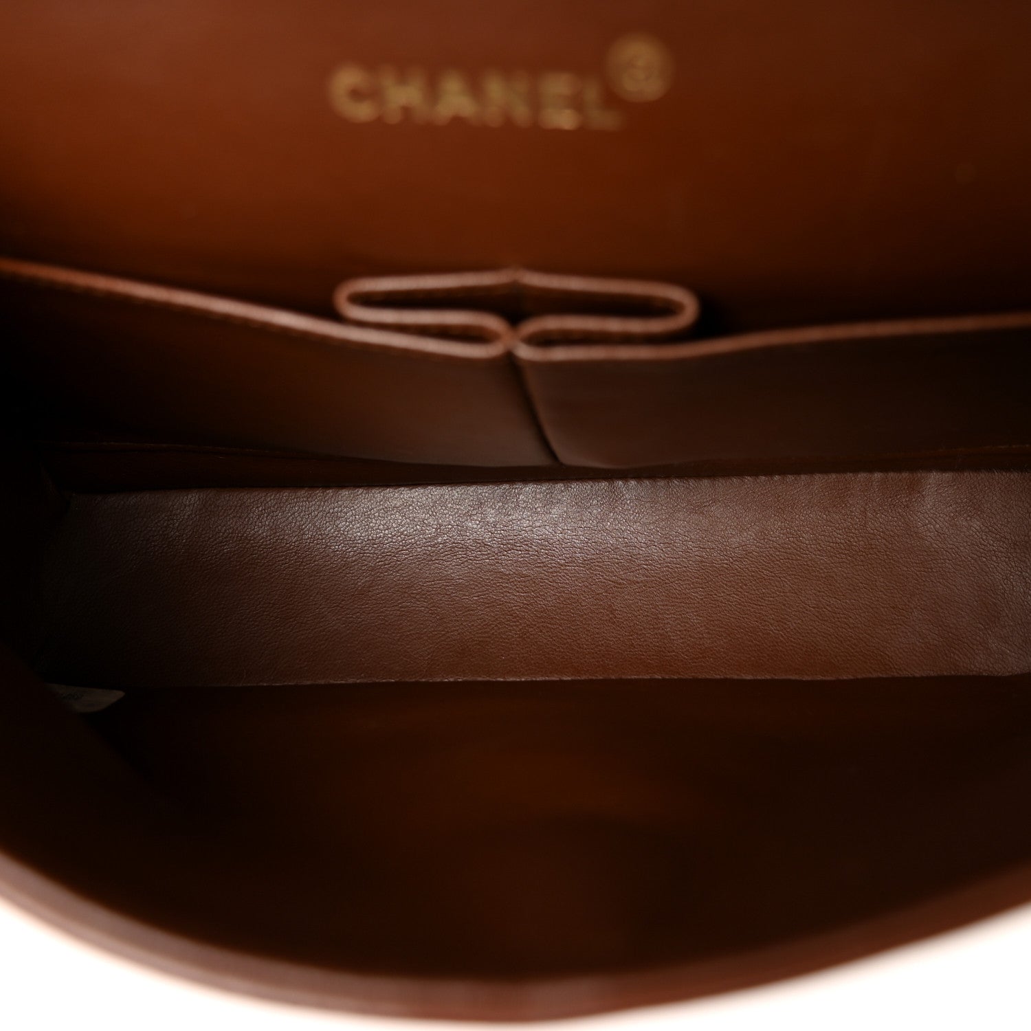 Chanel Lambskin Quilted Medium Double Flap Dark Brown 5 of 11