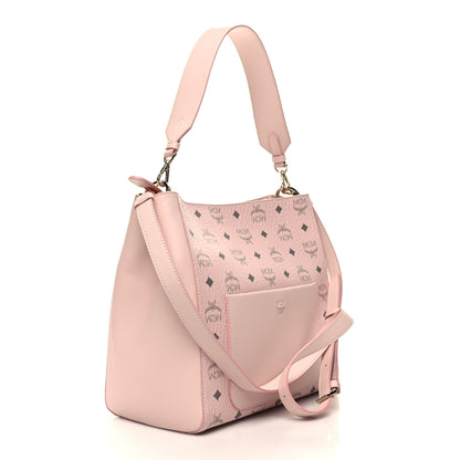 MCM Visetos Medium Aren Hobo Powder Pink 3 of 10