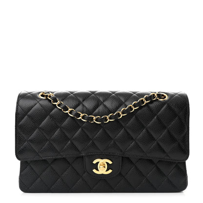 Chanel Caviar Quilted Medium Double Flap Black 1 of 11