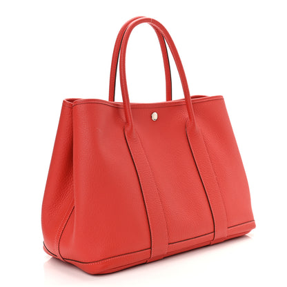 Hermes Vache Country Garden Party 36 MM Rouge Pivoine 3 of 11