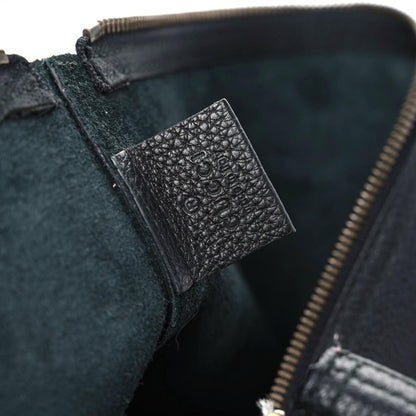 Gucci Pebbled Calfskin Large Logo Portfolio Clutch Black 6 of 12