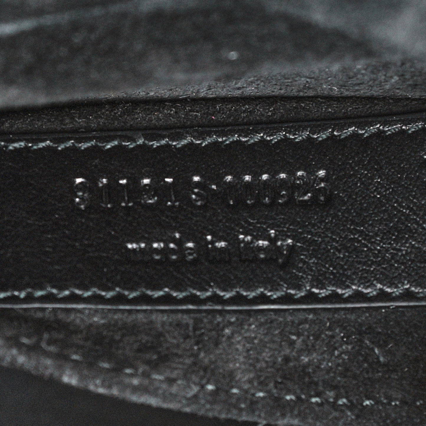 Textured Calfskin Y Ligne Clutch Black