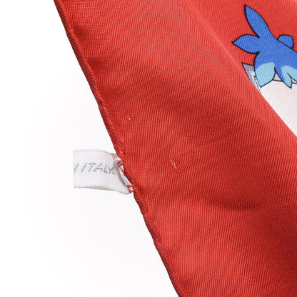 Christian Dior Silk Floral Square Scarf Multicolor 5 of 5