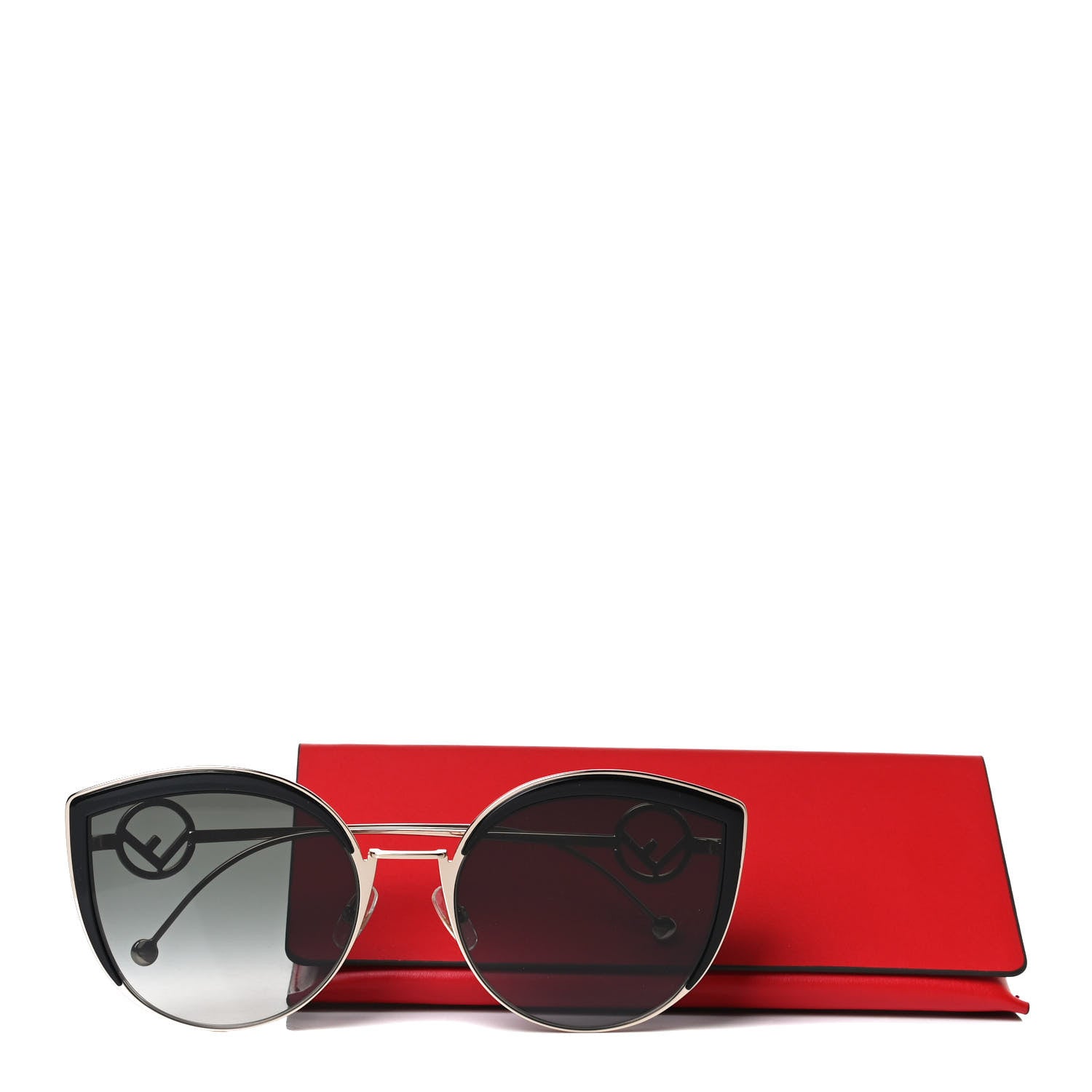 Fendi Metal Acetate F is Fendi Cat Eye Sunglasses FF 0290/S Gold 8 of 8