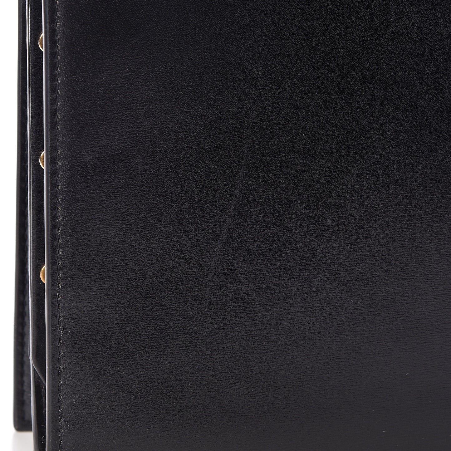Smooth Calfskin Monogram Cassandra Clasp Bag Black
