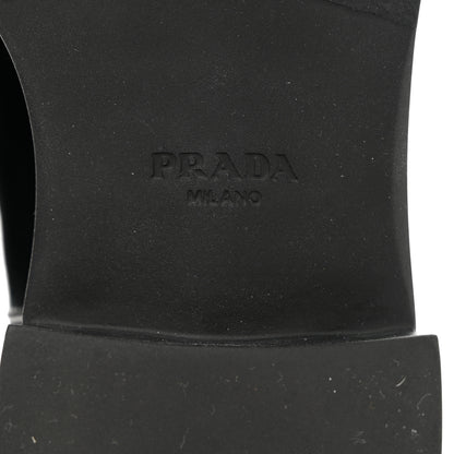 Prada Spazzolato Chelsea 50mm Ankle Boots 37.5 Black 8 of 9