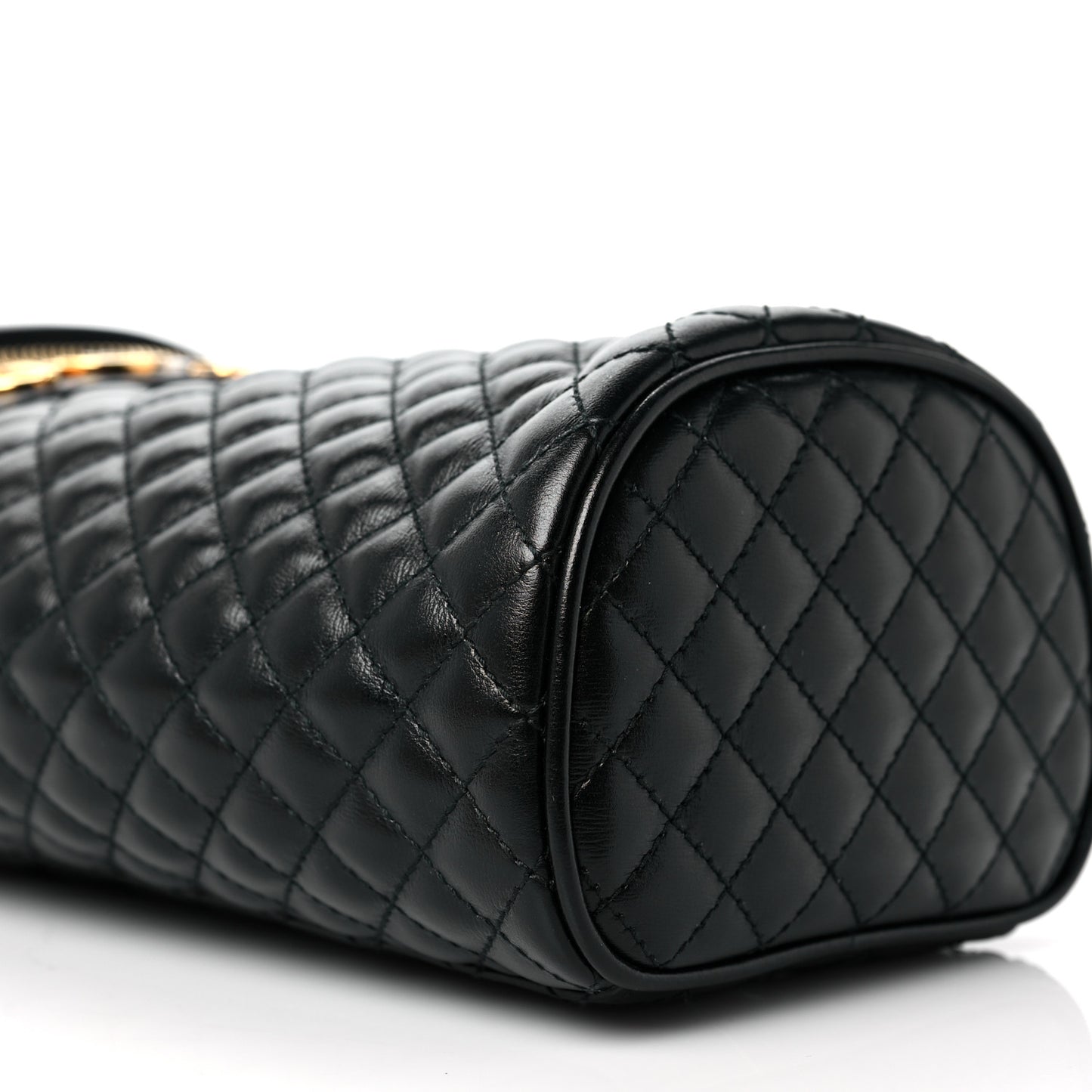Calfskin Trapuntata Zumi Belt Bag Black