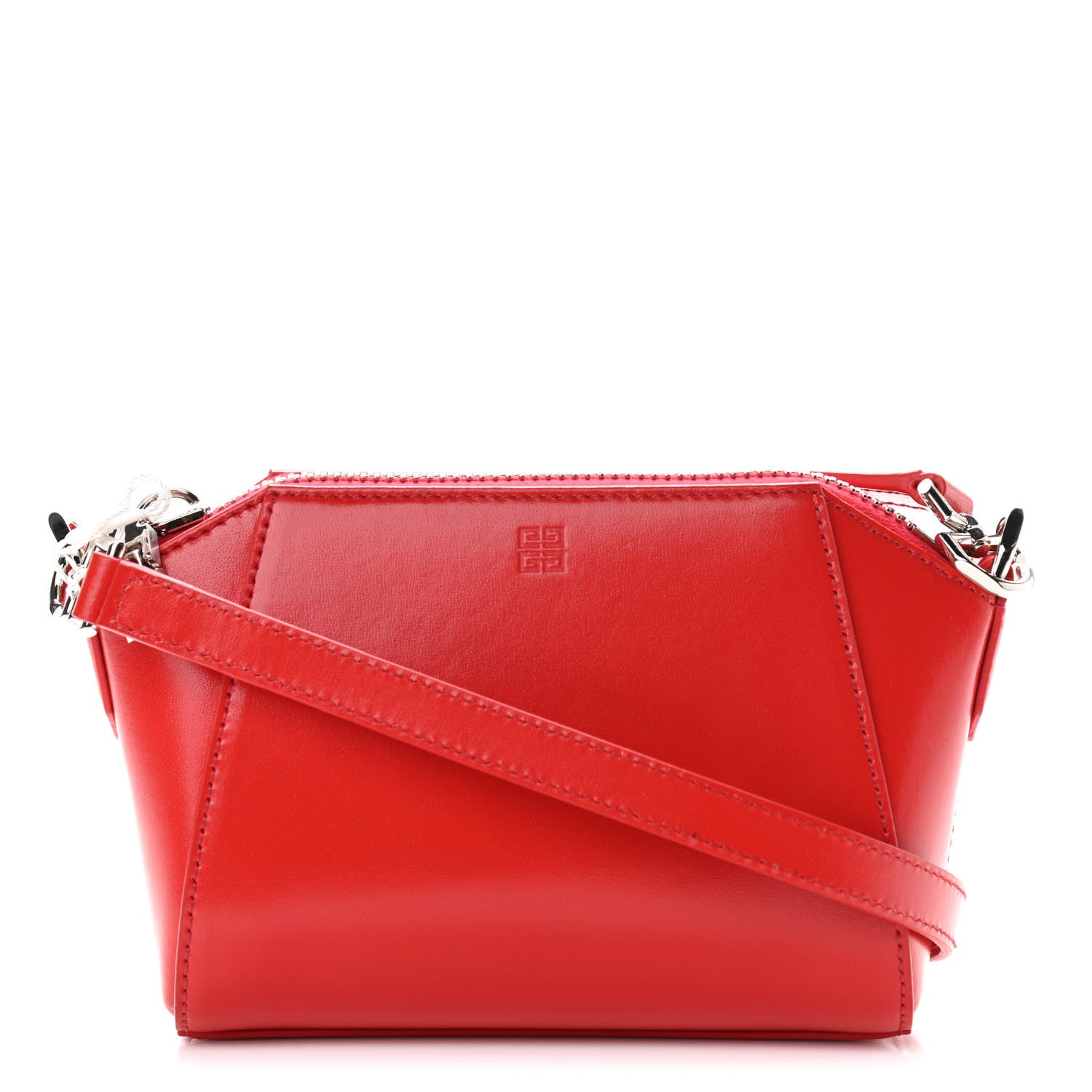 Givenchy Smooth Calfskin Nano Antigona Red 1 of 8