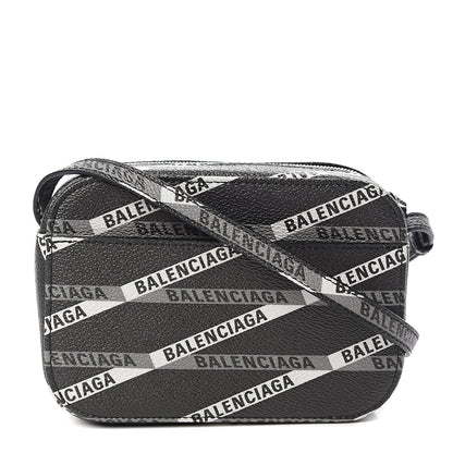 Balenciaga Coated Canvas Losange Monogram XS Camera Bag Black Grey 1 of 7
