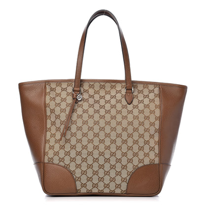 Gucci Monogram Medium Bree Zippered Tote Beige Tabacco 1 of 10