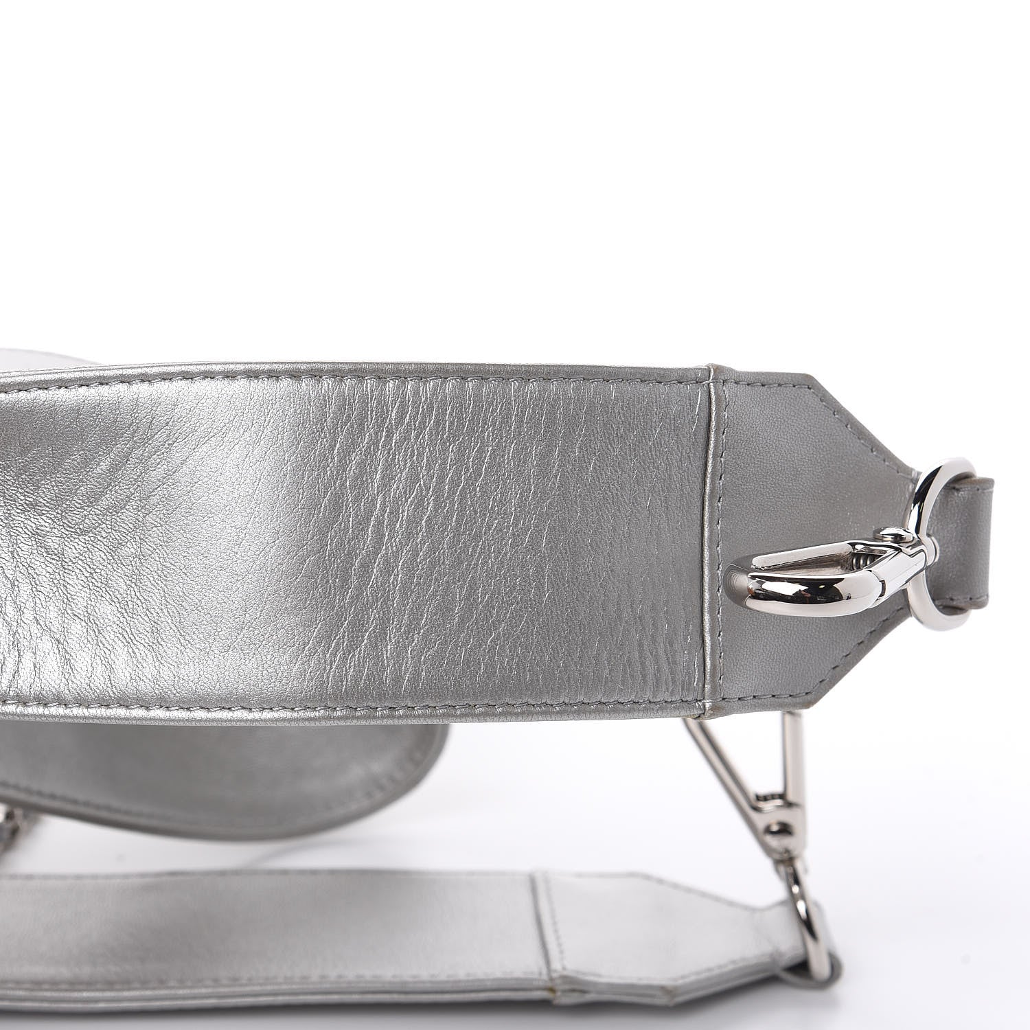 Chanel Metallic Lame Quilted Space Suit Waist Bag Silver 13 of 13