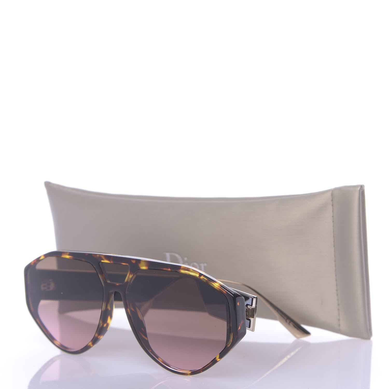 Christian Dior Clan 1 Aviator Sunglasses Tortoise 7 of 7