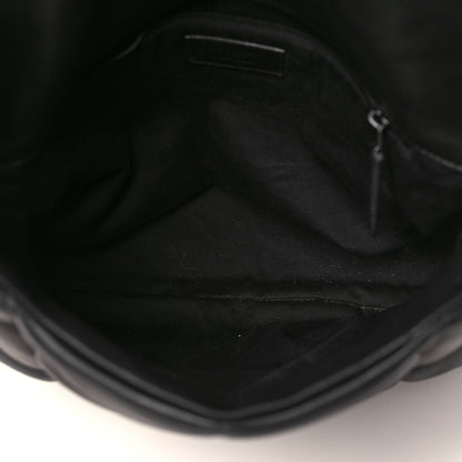 Saint Laurent Lambskin Quilted Monogram Monochrome Small Loulou Puffer Chain Satchel Black 5 of 10