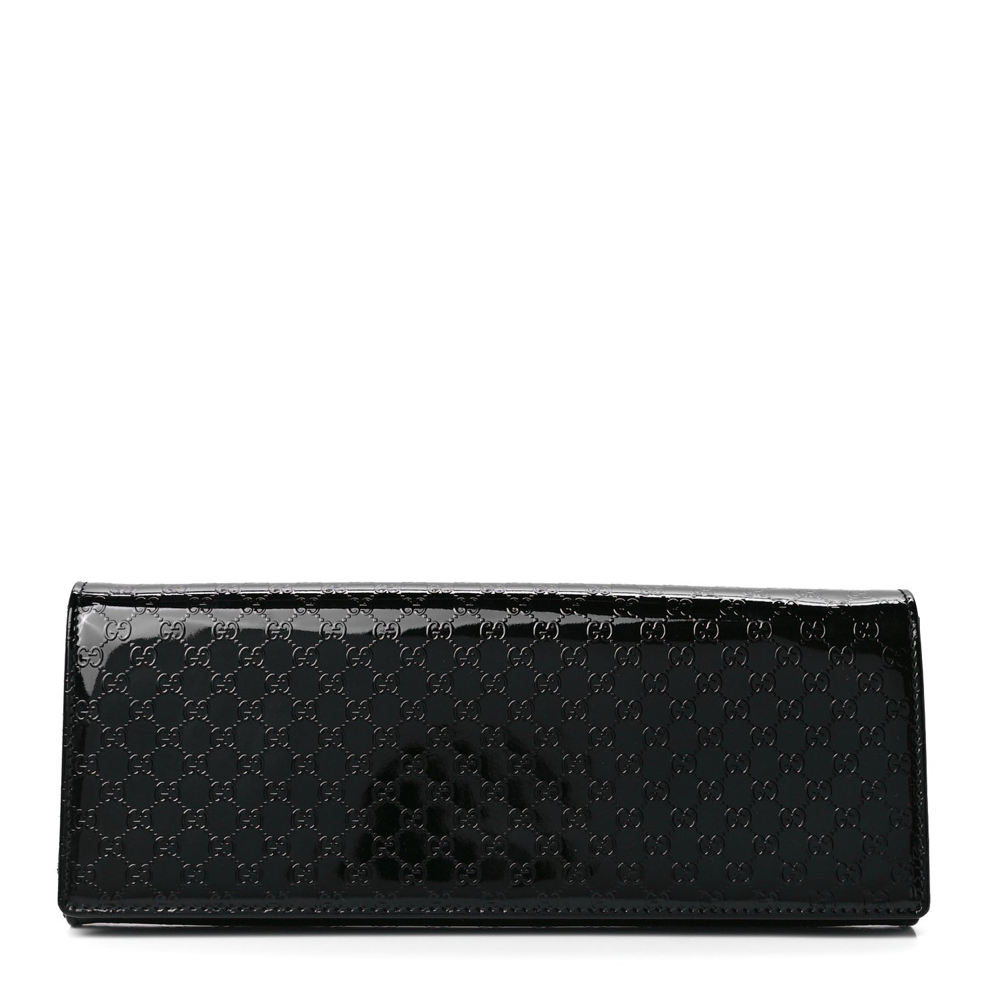 Patent Microguccissima Small Broadway Clutch Black