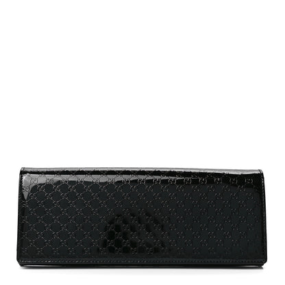 Gucci Patent Microguccissima Small Broadway Clutch Black 1 of 13