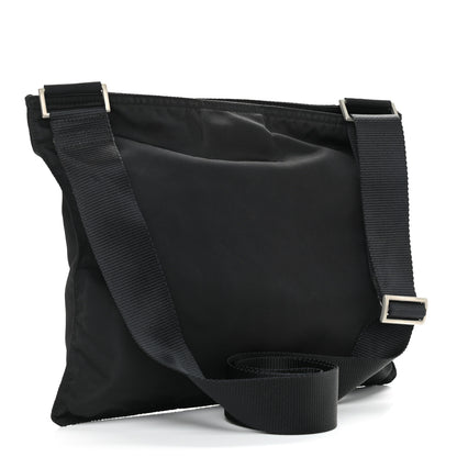 Prada Nylon Vela Flat Messenger Bag Black 3 of 11