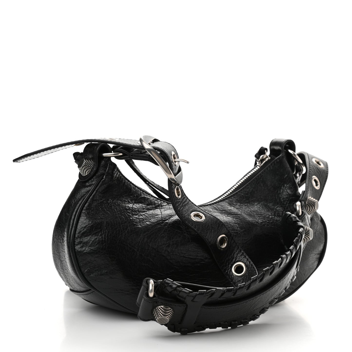 Agneau Arena Le Cagole Shoulder Bag XS Black
