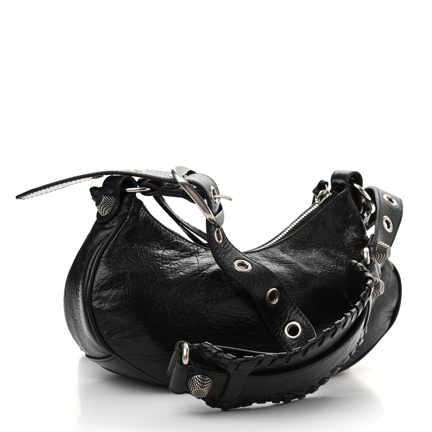 Balenciaga Agneau Arena Le Cagole Shoulder Bag XS Black 3 of 11