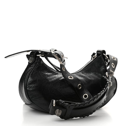 Balenciaga Agneau Arena Le Cagole Shoulder Bag XS Black 3 of 11