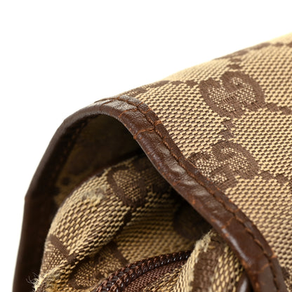 Gucci Monogram Flap Pocket Messenger Bag Beige Dark Brown 14 of 31
