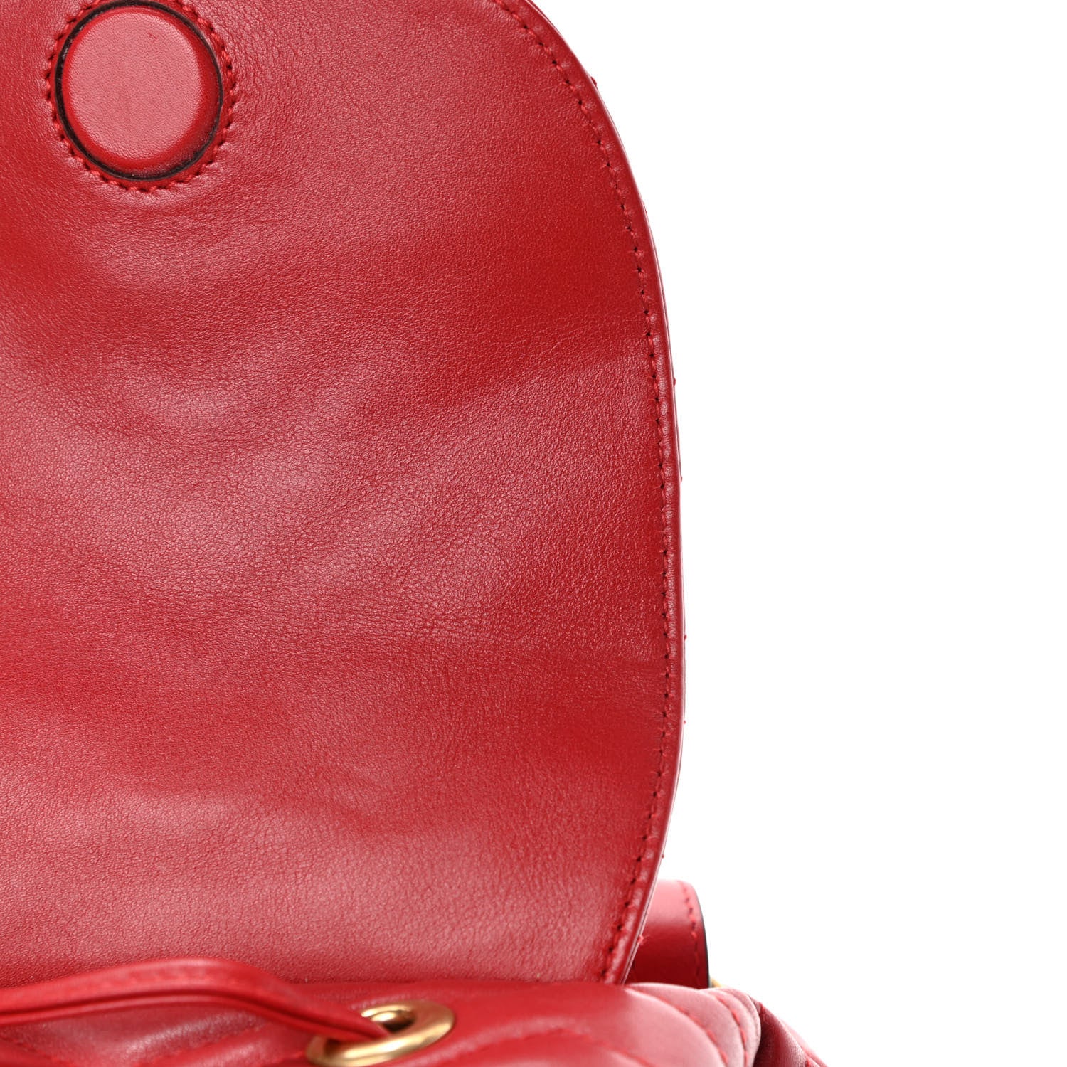 Gucci Calfskin Matelasse GG Marmont Flap Backpack Hibiscus Red 5 of 5