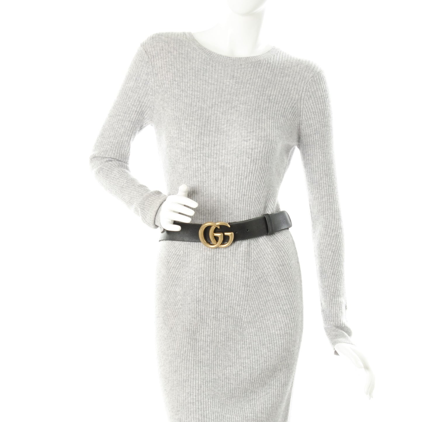 Faded Calfskin Double G 40mm Belt 80 32 Black