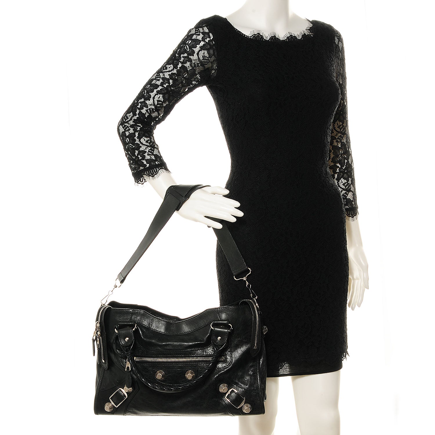 Balenciaga Agneau Giant 21 Silver Hardware City Black 2 of 9