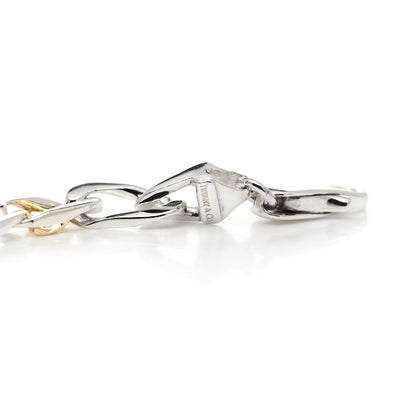 Tiffany Sterling Silver 18K Yellow Gold Curb Link Bracelet 5 of 5