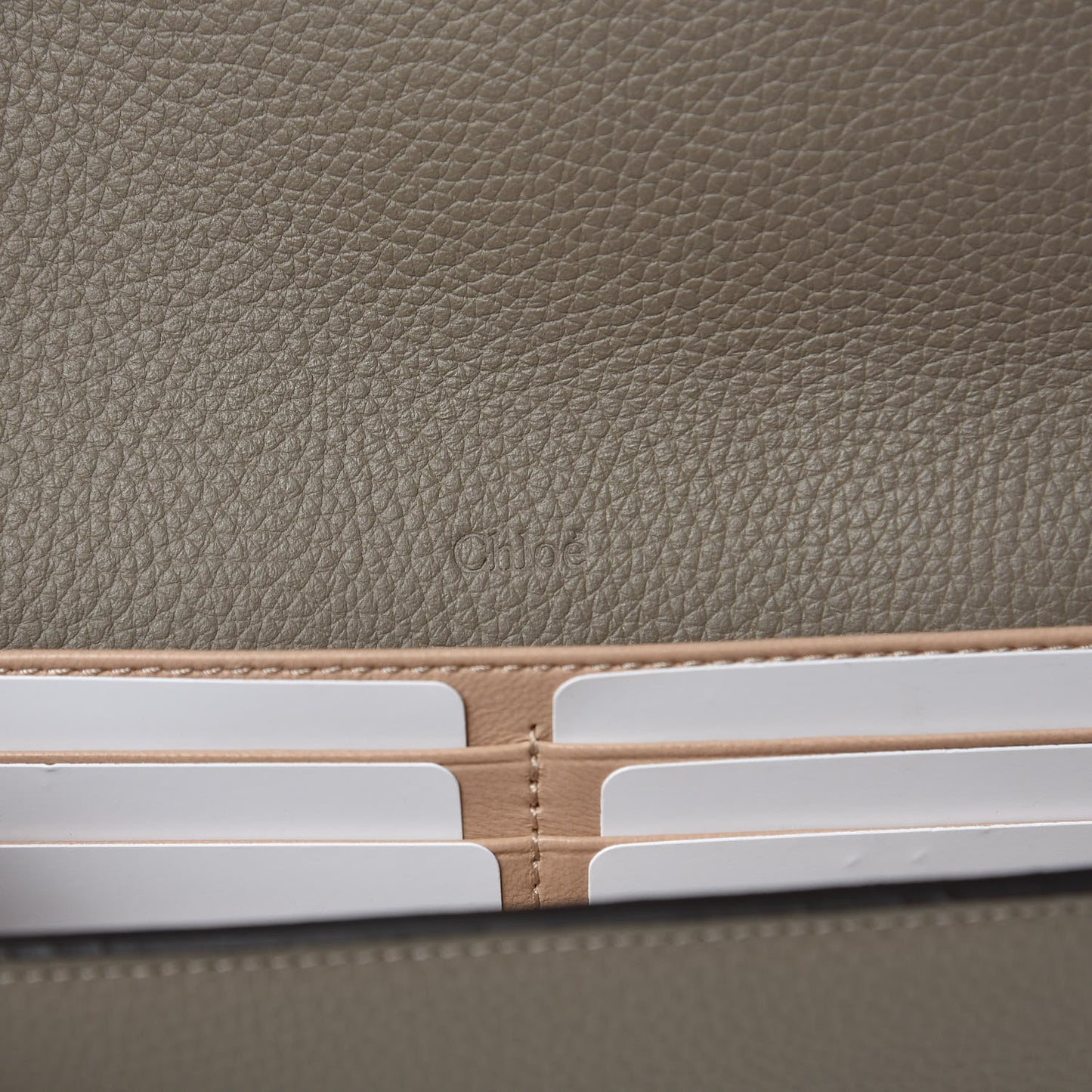 Calfskin Georgia Flap Wallet Motty Grey