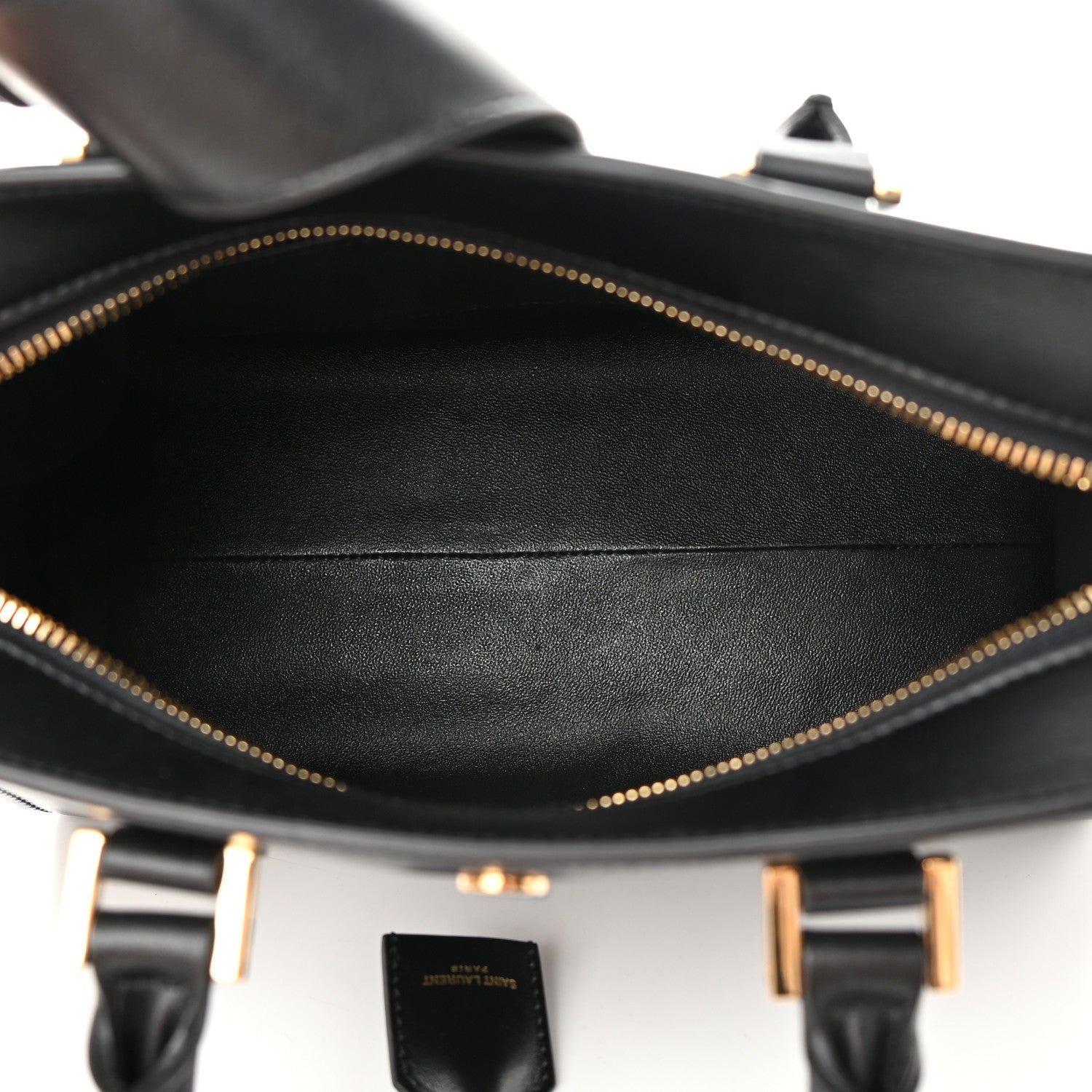 Saint Laurent Calfskin Monogram Baby Cabas Black 5 of 15