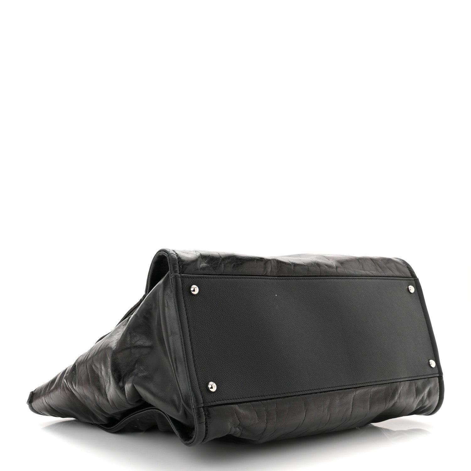 Chanel Glazed Calfskin Medium Deauville Tote Black 4 of 10