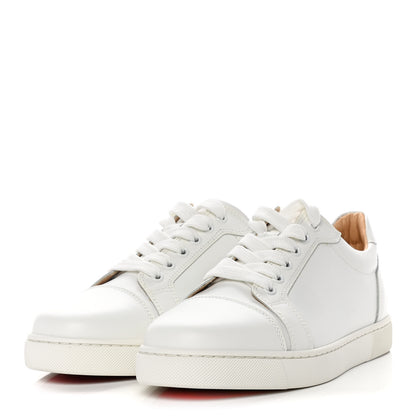 Christian Louboutin Calfskin Vieira Flat Sneakers 37.5 White 3 of 9