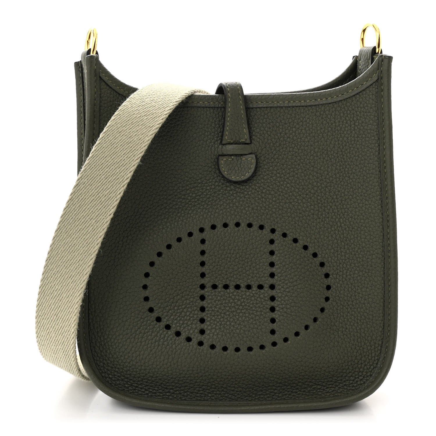 Hermes Taurillon Maurice Amazone Evelyne TPM Vert Olive Sauge 1 of 11