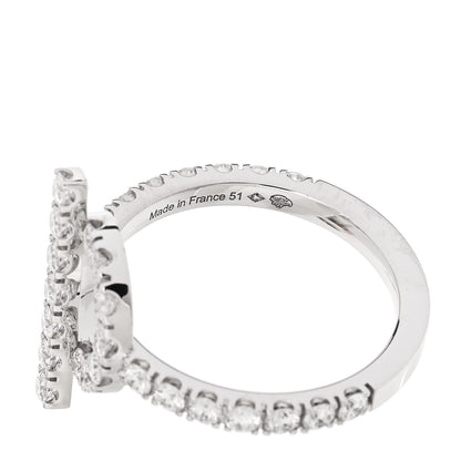 Hermes 18K White Gold Diamond Finesse Ring 51 5.75 4 of 6