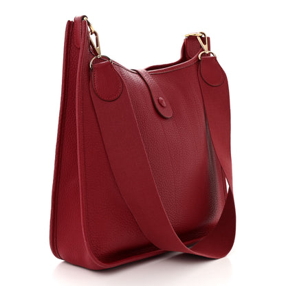 Hermes Togo Evelyne GM Rouge 3 of 10
