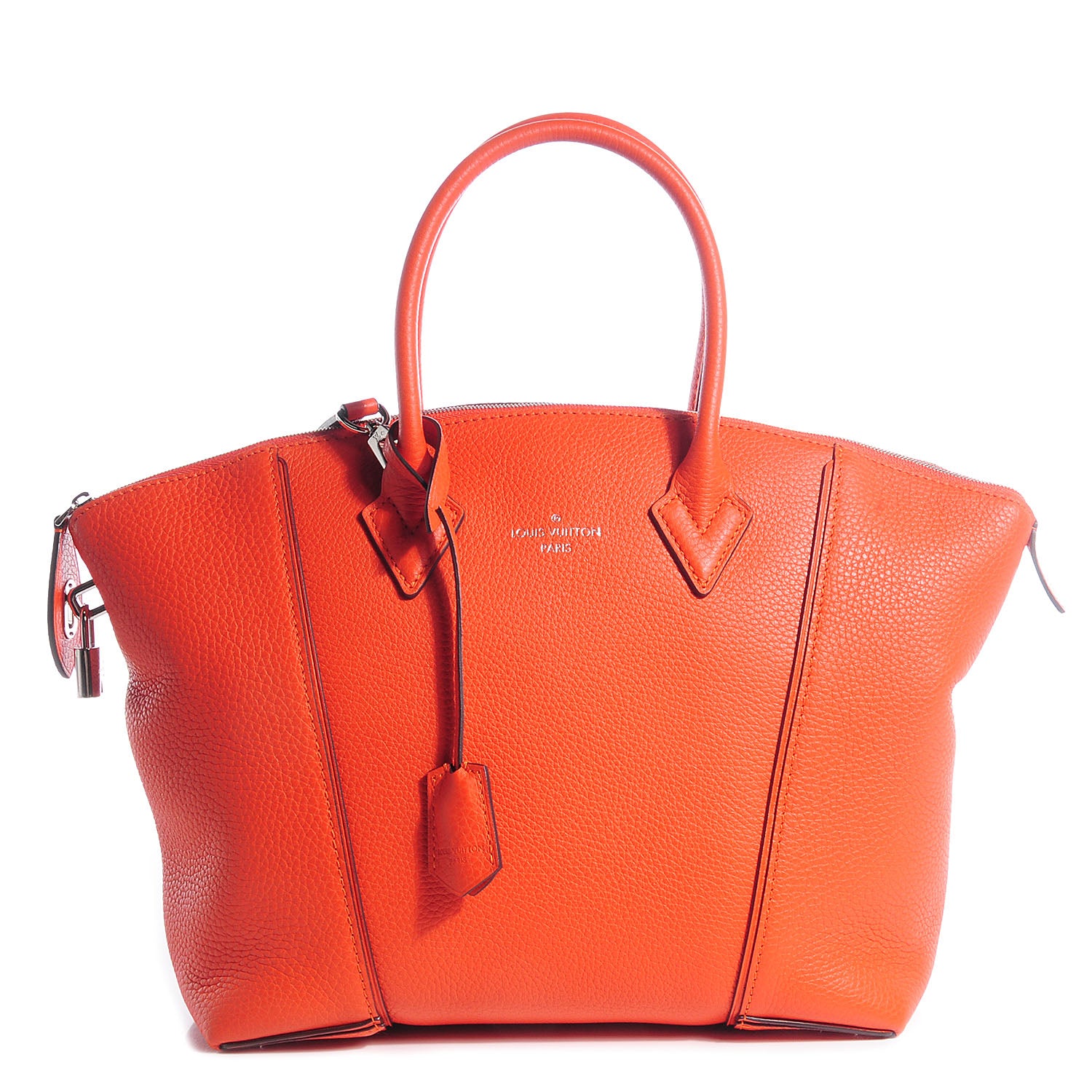 Louis Vuitton Cuir Taurillon Soft Lockit PM Clementine 1 of 8