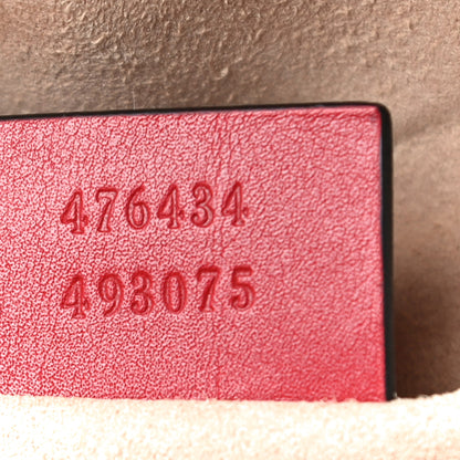 Gucci Calfskin Matelasse GG Marmont Belt Bag 75 30 Hibiscus Red 8 of 14