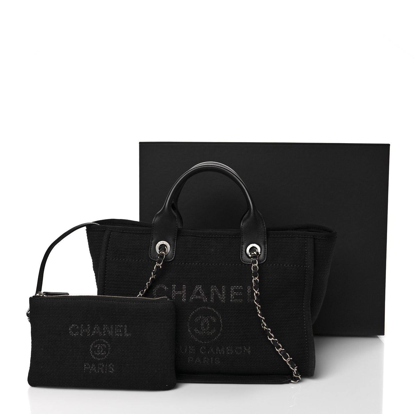 Mixed Fibers Small Deauville Tote Black