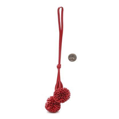 Miu Miu Calfskin Trick Bag Charm Red 2 of 3