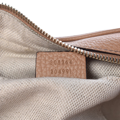 Gucci Pebbled Calfskin Small Soho Disco Bag Camelia 7 of 12