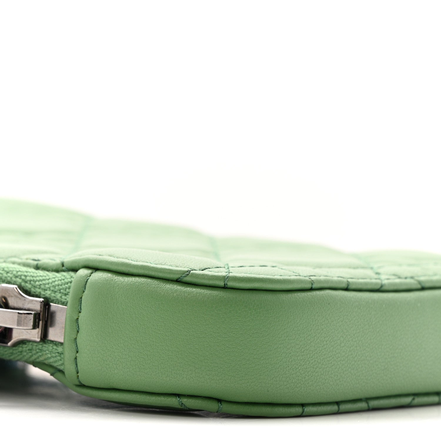 Christian Dior Lambskin Cannage Lady Dior Phone Holder Jade Green 9 of 11