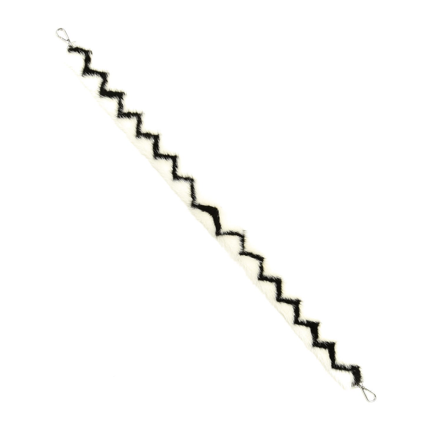Mink Greche Detachable Strap White Black