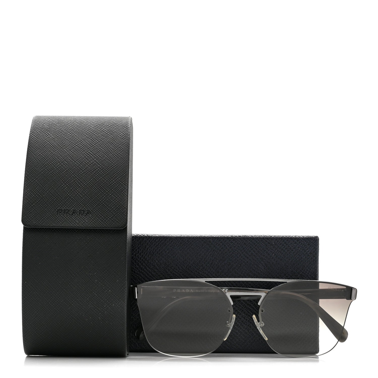 Prada Cat Eye Sunglasses SPR 67T Silver 8 of 8