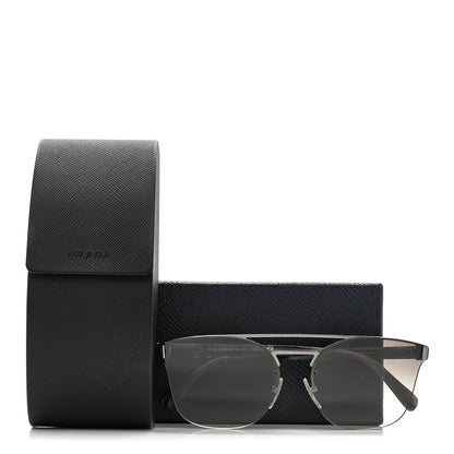 Prada Cat Eye Sunglasses SPR 67T Silver 8 of 8
