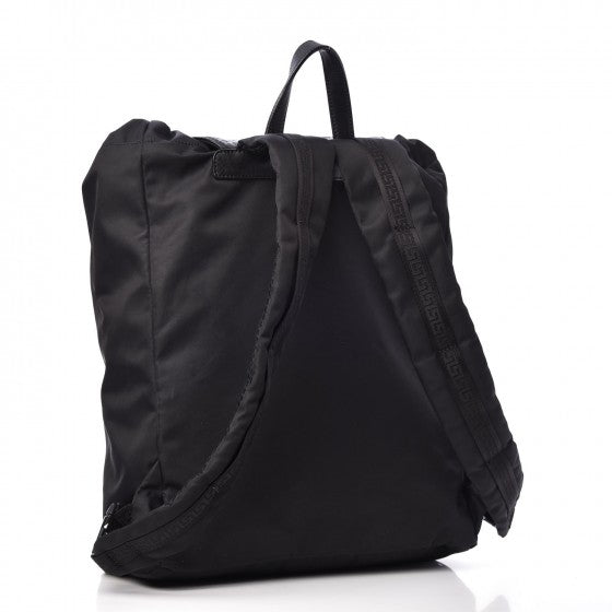 Nylon Medusa Backpack Black