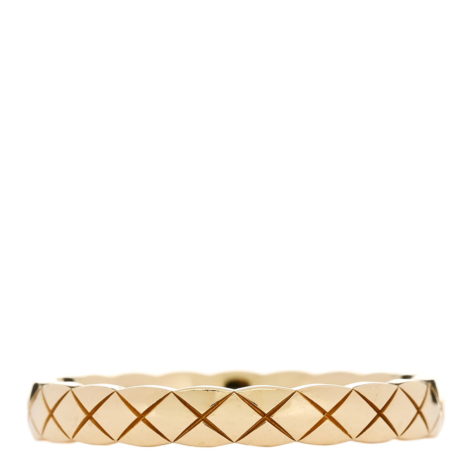 Chanel 18K Yellow Gold Mini Coco Crush Ring 61 9.5 3 of 5