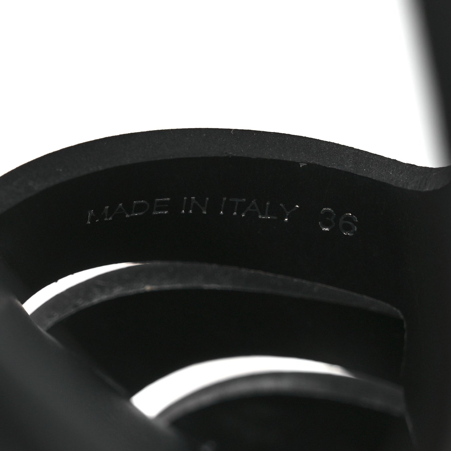 Foam Rubber Triangle Logo Monolith 55mm Cage Sandals 36 Black