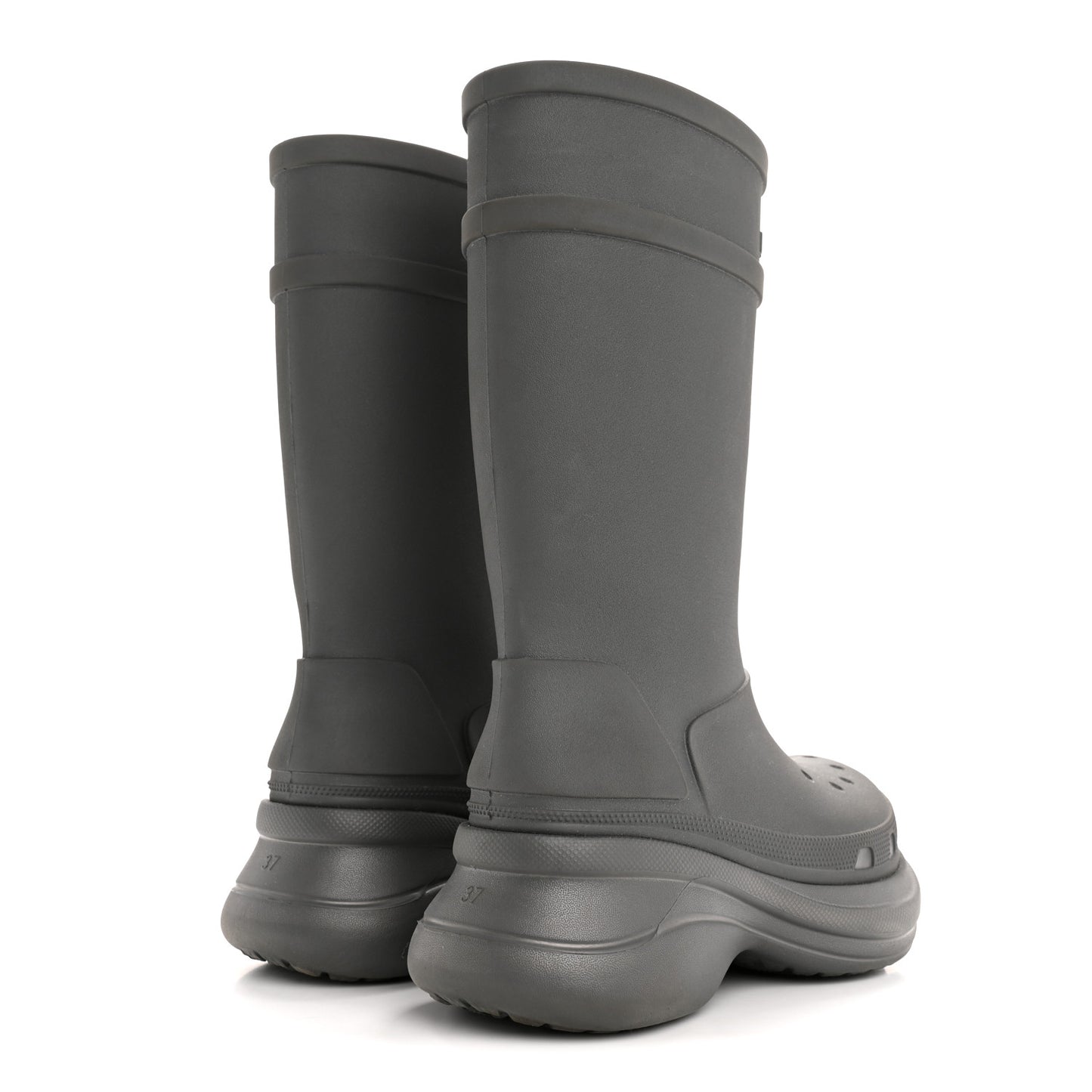 X CROCS Rubber Womens Rain Boots 37 Grafite